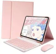 Keyboard Case Mouse for Galaxy Tab A8 10.5 inch Tablet Model Tab A8 10.5'' Pink