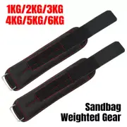 Ankle Wrist Weights Removable Leg Training Exercise Gym Adjustable 1-6KG New AU
