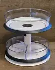 2 Tier Lazy Susan Turntable 360° Rotating Storage Organizer for Kitchen Bathroom