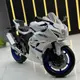 彩珀合金車模1:12鈴木GSXR1000機車滑行玩具車無帶聲光模型擺件