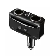 1 Pcs Car Cigarette Lighter Socket Splitter 12V-24V Power Adapter Dual USB Car Charger Voltmeter LCD
