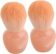 FOMIYES Makeup Brushes 2pcs Blush and Dust Brushes for Cheeks Manicure Cleaning Soft Powder Makeup Tools