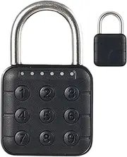 [Generic] Smart Padlock Outdoor | Keyless Electric Lock Smart Padlock - Document Box Locker Push Button Security Lock Code Digital Padlock for School, Gym