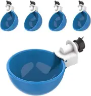 5 Chicken Watering Cups Poultry Waterer Duck Geese Turkeys Quail