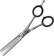 WELTMEISTER Solingen sharp professional modelling scissors, dog scissors, thinning scissors, razor blade, 5.5 inches (14.2 cm), 40 precision-milled teeth and fine prisms, premium quality, made in