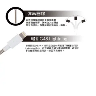 TCSTAR TCW-A5100 LIGHTNING 彈簧充電傳輸線 充電線 傳輸線 現貨 蝦皮直送