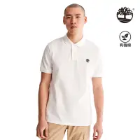 在飛比找momo購物網優惠-【Timberland】男款白色休閒短袖Polo衫(A62T