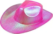 [VERDANVERSE] Fashionable Glitter Cowgirl Hat Sparkly Western Hat for Cosplay and Parties Unique Decorative Design for Stage Performance and Home Decor Fun and Durable Accessory