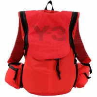 在飛比找Yahoo奇摩購物中心優惠-Y-3 網布拼接多功能尼龍後背包(附可拆腰包/紅色)