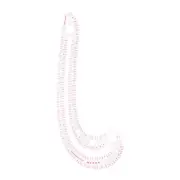 Styling Sewing French Curve Ruler, 34.5x12cm Clear Sewing Pattern Making Ruler