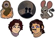 Dune Pin Set, Official Licensed Dune Pins, Collectors Box Includes 5 Pins By Youtooz Dune Collection, Metal, no gemstone
