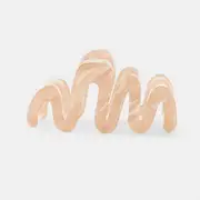 Beige Squiggle Claw Hair Clip