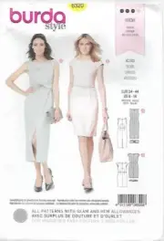 114 BURDA 6320: DRESS SIZE 8-18 SEWING PATTERN