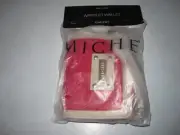 MICHE Bag pinkish/Red Faux Patent Croc Leather Wristlet , New in package ~10331