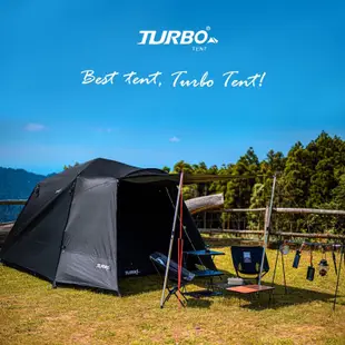 【TURBO TENT】 Nomad270 黑象版 六人快速帳篷+小蝸牛天幕+原廠營柱
