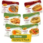 Kosher Ready Meals - (6 Pack Divine Variety - Beef & Chicken) Prepared Entree Fu