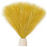 20pcs Silk Pampas Grass Artificial Fake Fall Flowers 18" for Mother's Day Gold