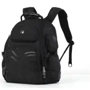 Swisswin Swiss waterproof 15.6" laptop School Travel Backpack -Black