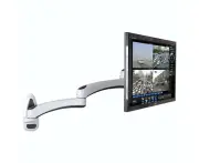 Wall-mounted Dual-section Telescopic Monitor Stand White