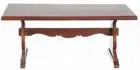 Dolls House Nook Trestle Table JBM Miniature Walnut Dining Room Furniture 1:12