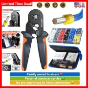 Versatile Ferrule Crimping Tool with Labor-Saving Ratchet and 1900 Connectors