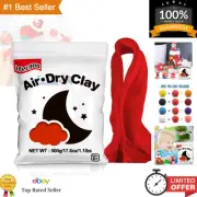 Squishy Red Air Dry Modeling Clay 500g - Perfect for DIY Crafts & Cosplay