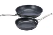 Pyrolux HA+ Induction 2-Piece Non-Stick Fry Pan/Skillet Set 20 cm & 28 cm in Black