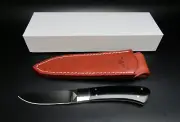 PARAGON VTG BLACK MICARTA SCALES SKINNER Knife Made In Japan UNUSED COND
