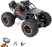 RC Car,1:18 Remote Control Car with Camera,High Speed Alloy Off Road Truck Fast Racing Vehicle Electric Hobby Toy Car Gift,for Kids Adults