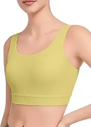 [Yvette] Yoga Bras for Women Comfort-Fit Sports Bra for All-Day Wear