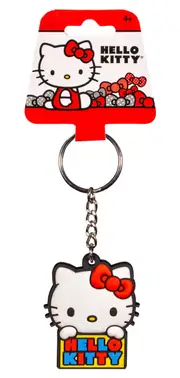 Hello Kitty Soft Touch Bag Clip or Keychain - New, With Tag