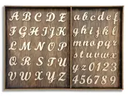 552 Pieces 0.75 Inch Mini Unfinished Wooden Letters Uppercase & Lowercase Unp...