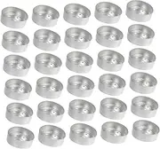 50Pcs Metal Candle Cup Holder Aluminum Tea Light Case for DIY Candle Making for Storing Scented Candles Chocolates for Home Decor