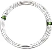 uxcell Soft Brass Wire, 1 Roll 20Ga/0.8x0.8mm 5m/16.4ft Bendable Silver Plated Square Craft Wire for Jewelry Making Earring Beading Wrapping,Silver