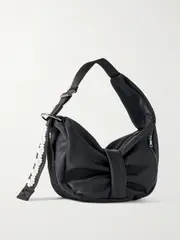 [Simone Rocha] Simone Rocha - Sling Bow Mini Faux Pearl-embellished Shell Shoulder Bag - Black - One size One size Black