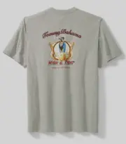 Tommy Bahama Big & Tall High and Tight T-Shirt ST226253 Grey HTHR size S