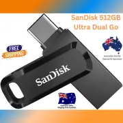 SanDisk 512GB Ultra Dual Go USB 3.1 Type-C Flash Drive Mass Storage Space Fast