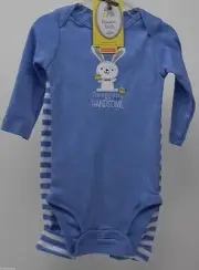 Carter's Blue I'm Egg-stra Handsome Bodysuit & Pants Size 6 months NWT