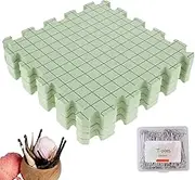 4Pcs Foam Blocking Board Set with 100 T-Pins, Blocking Mats for Wet and Steam Blocking,Thick Foam Knitting Block Mat, Professional Grid Knitting Board for Beginner Knitting Lover DIY Gift Craft 12x12 inches