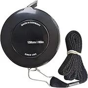 150cm/60 Tape Measure Body Measuring Tape for Body Cloth Tape Measure for Sewing Fabric Tailors Medical Measurements Tape Dual Sided Tape Measure Retractable (Black, 2 Pack)