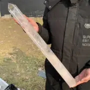 5.02LB Natural Clear Quartz Obelisk Quartz Crystal Point Wand Tower Healing