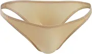 [Generic] Illimitable Man Fashion Solid Casual Sexy Thong Underwear T Pants Valentines Men Gift Set (Beige #4, One Size)