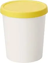 Tovolo Sweet Treat, Reusable Ice Cream Container for Homemade Ice Cream, Lemon - 1 Quart Stackable Storage Tubs with Silicone Lids for Freezer - BPA-Free & Dishwasher-Safe