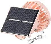 Small Solar Powered Clip Fan – Rechargeable Travel Fan With cllip-on Base | Low-power Outdoor Cooling Device, Backpacking Cooling For Camping, Hiking, Picnic, Desk, Tent, And Handheld Use