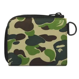 A BATHING APE X PORTER ABC CAMO MINI WALLET L型 零錢包 短夾 (綠迷彩)