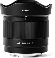 [Viltrox] 20MM F2.8 Full Frame Z-mount Wide Angle20MM F2.8 FE Prime Lens Compatible with Nikon Z8 Z9 Z7 Z6 Z5 D850 D810 D750 D610 D7500