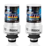New Ice Blue, 8000K 35W D2C-D2S HID Xenon Replacement Bulbs Set of 2