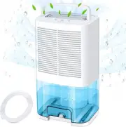 Electric Dehumidifier with Drain Hose 2000ml, Automatic Mini Dehumidifier Room