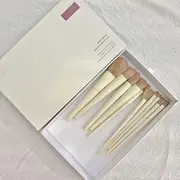 Nommon - Set of 10: Makeup Brush (various designs) Set of 10 - With Package Box - Beige - One Size