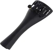 TENOL Premium Aluminum Violin Tailpiece with 4 Fine Tuners, Black, 1-4